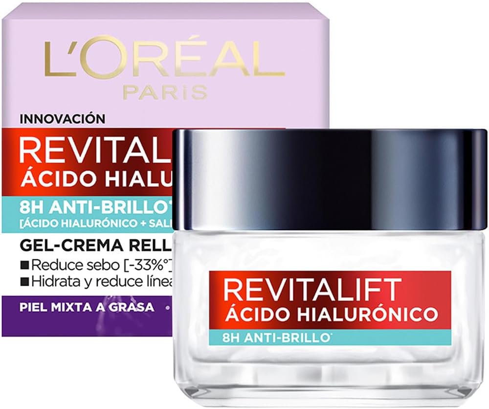 L’Oréal Paris Gel Crema facial Revitalift Ácido Hialurónico Anti-Brillo