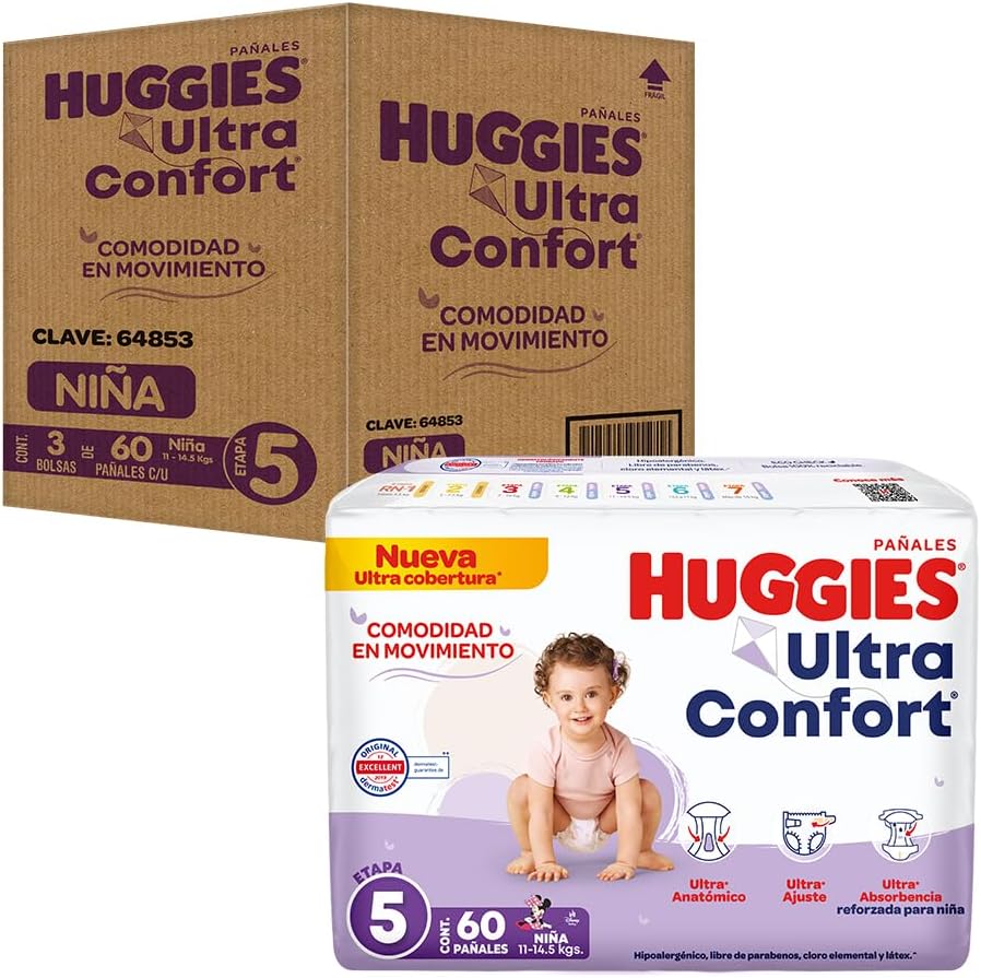 Huggies UltraConfort Pañal Desechable para Bebé