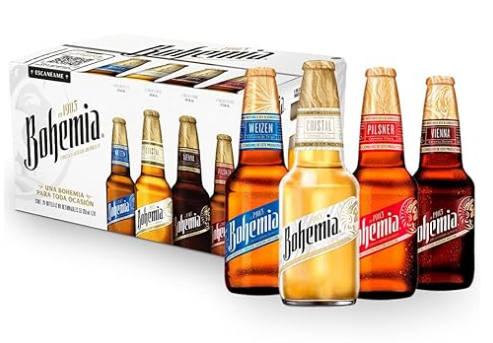 Cerveza Bohemia Variety Pack 24 Botellas de 355ml
