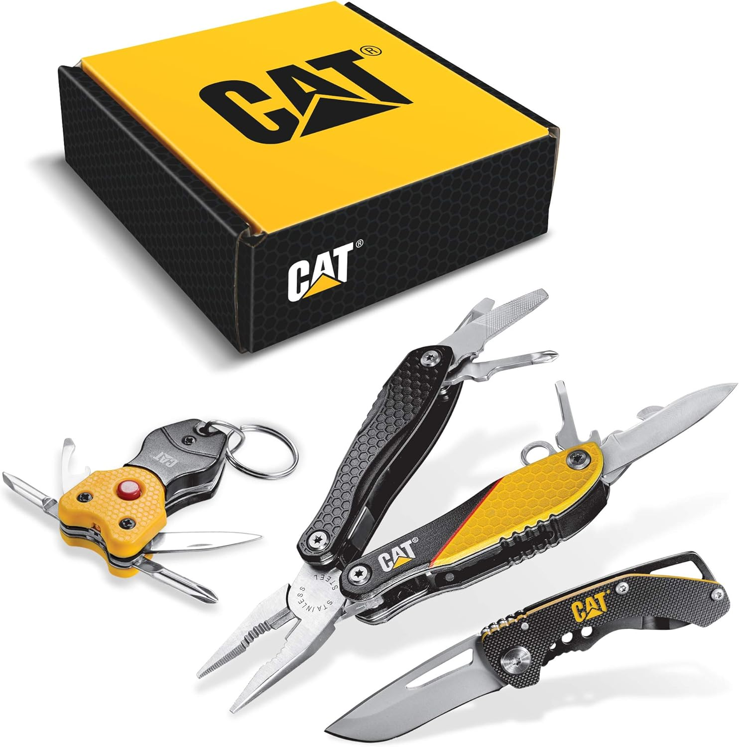 Cat Juego de 3 piezas 12 en 1 multiherramienta