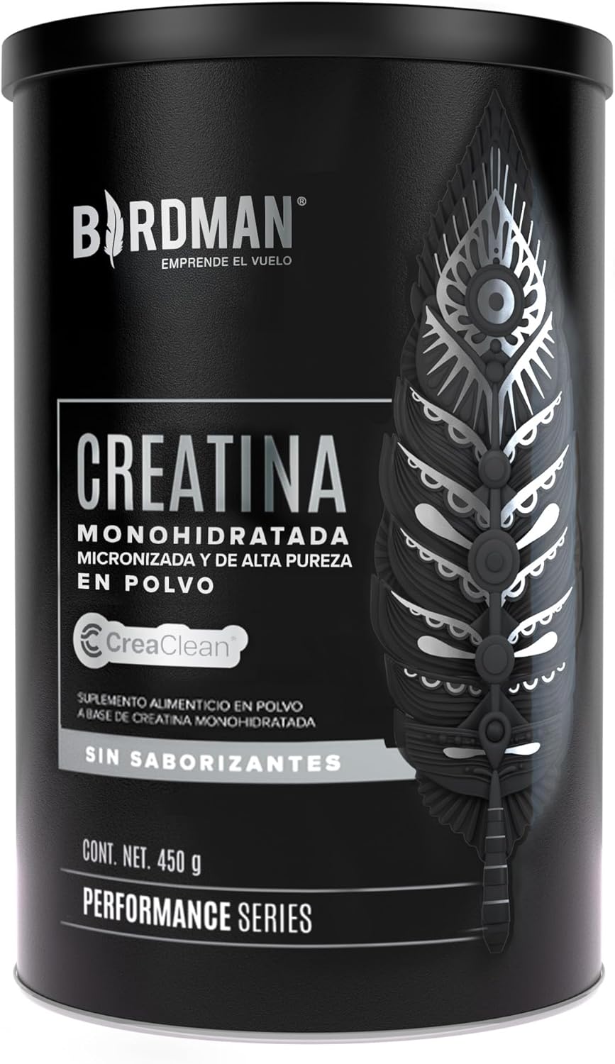 BIRDMAN Creatina Monohidratada de Alta Pureza En Polvo Sin Sabor