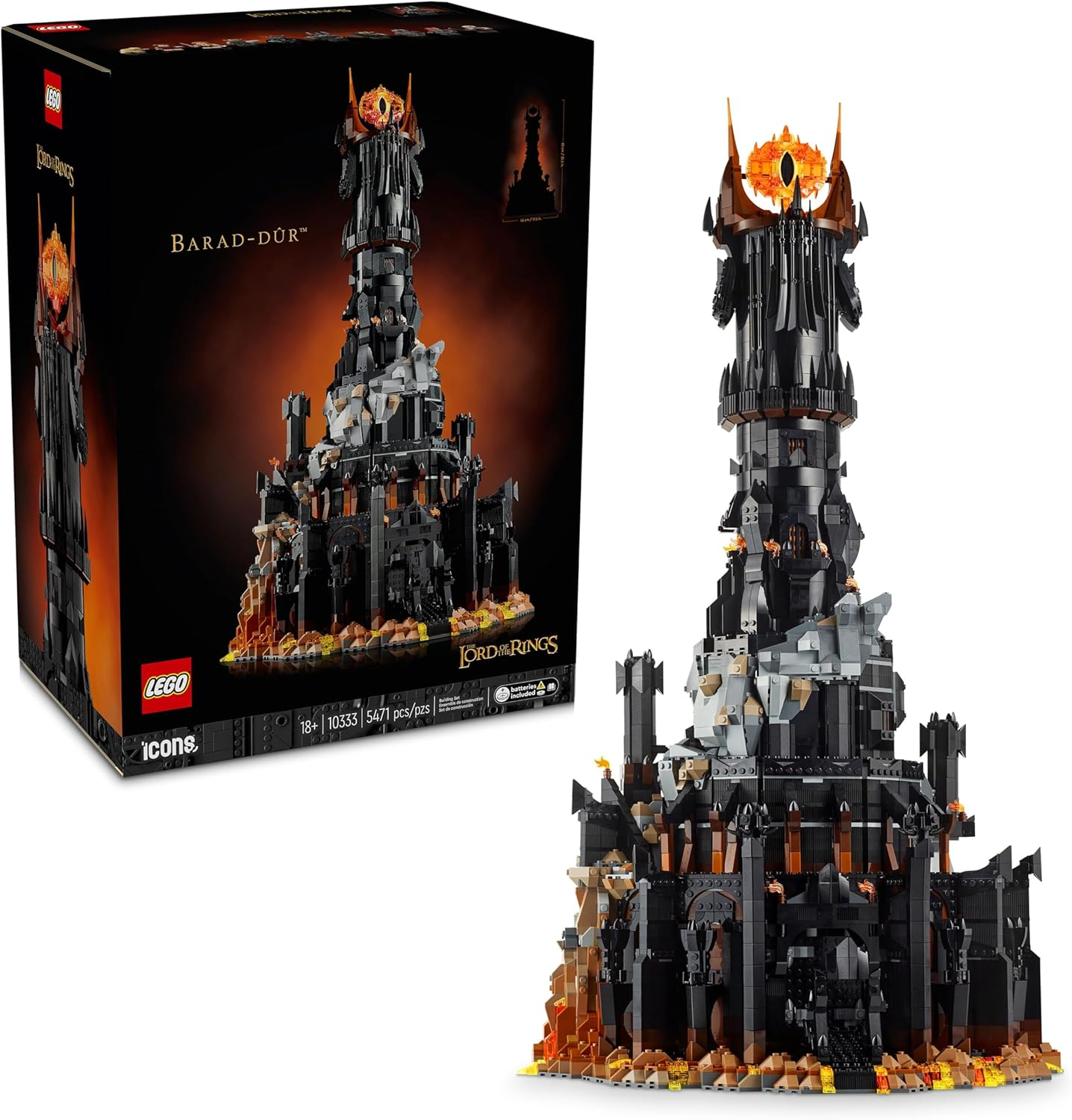 Amazon: LEGO® Icons El Señor de los Anillos: Barad-dûr™