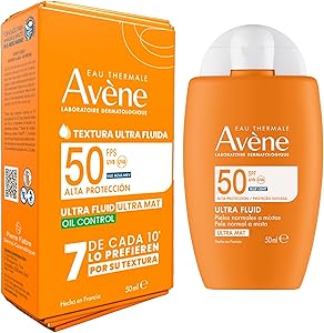 AVENE Ultra Fluid Ultra Mat, protector solar facial FPS 50