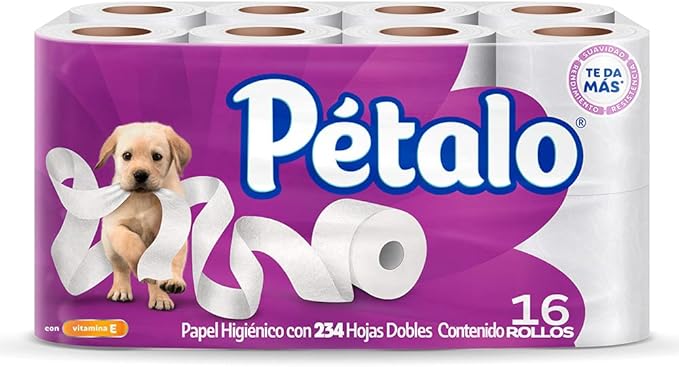 Pétalo Ultra Jumbo Papel Higiénico, 16 rollos
