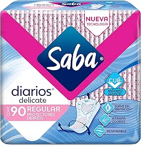 Saba Protectores Diarios Regular, 90 piezas