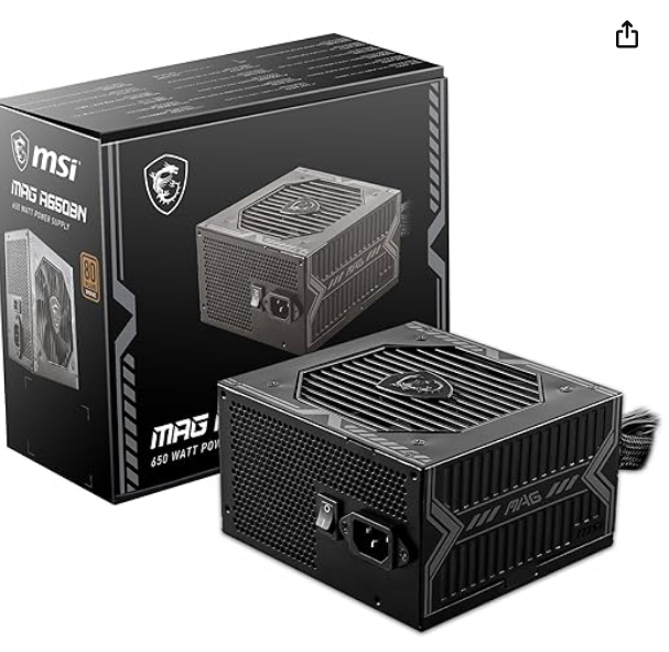 MSI Fuente de Poder mag 650W/80+ BRONCE
