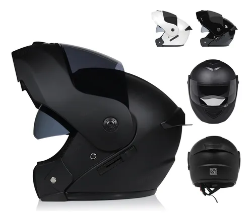 ML: Casco Para Motocicleta Abatible Doble Lentes Certificado Dot