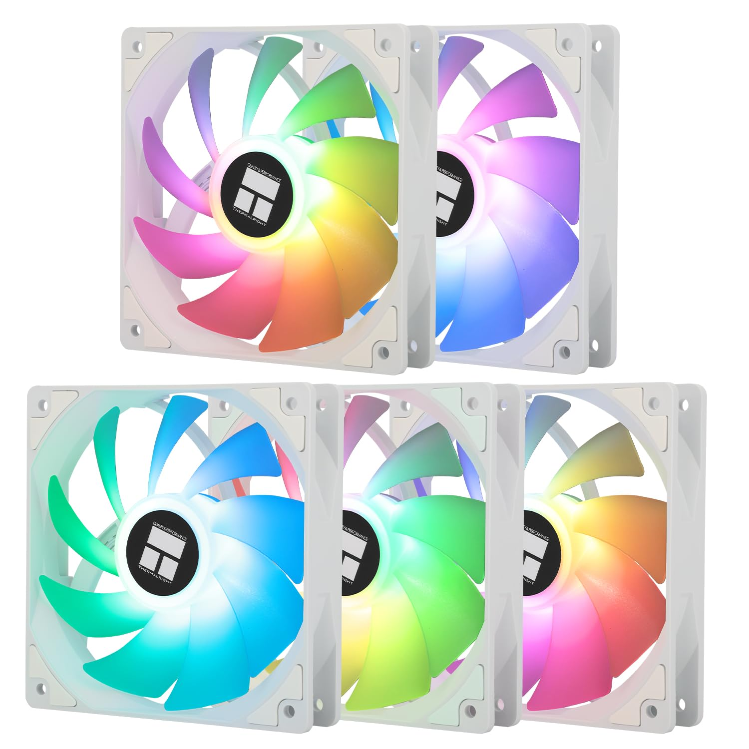 Amazon: Paquete de 5 Ventiladores Thermalright TL-C12CW-S