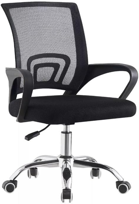 Amazon:  Silla de Oficina Negra con Malla Transpirable