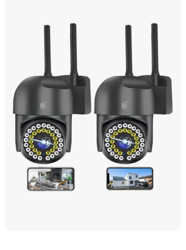 2pcs Cámara De Seguridad Exterior Wifi