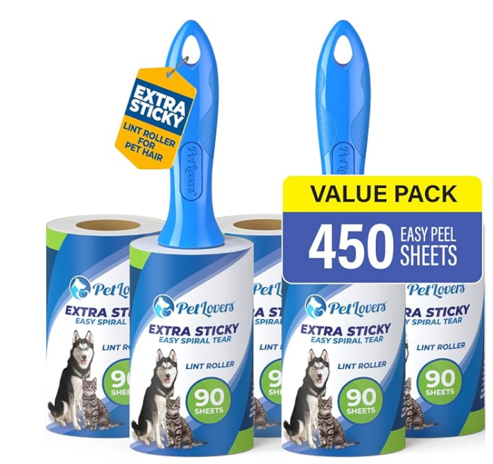 PetLovers Set de 450 Hojas Quita Pelusa