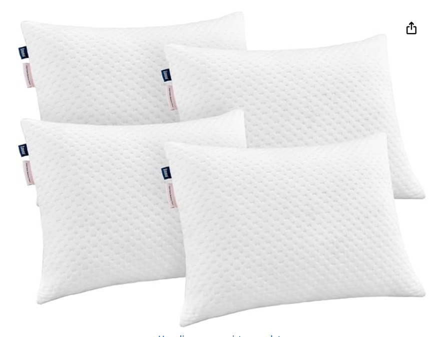 Luuna Almohada Ajustable Firme, 4 Pack