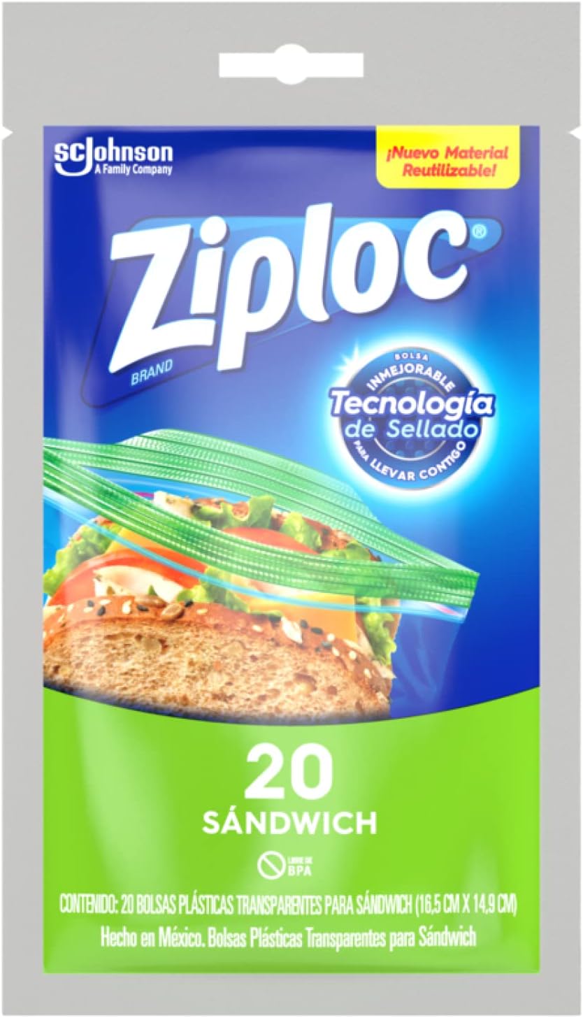 Ziploc Bolsas Reutilizables para Sandwiches