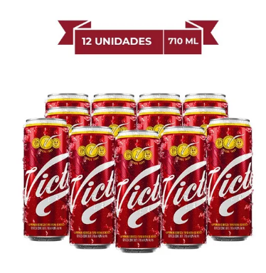 Cerveza Victoria Tipo Viena 12 Latas De 710ml