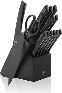 AVERA Juego de 13 Cuchillos de Cocina de Acero Inoxidable