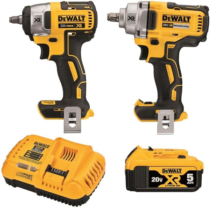 DEWALT Llave de impacto de 20 V máximo, kit combinado