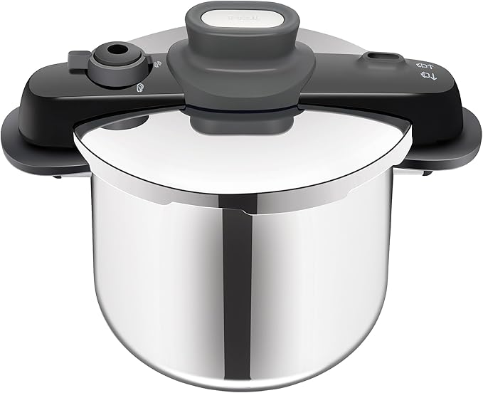 T-fal Olla de presión compacta Compact Easy para 6 l