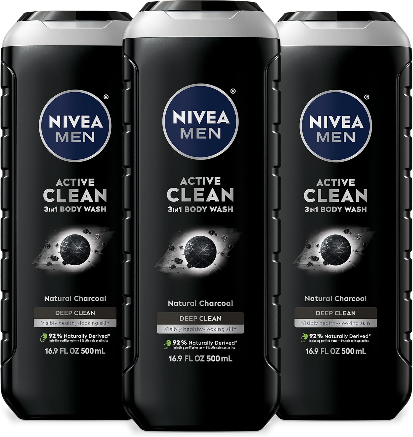 NIVEA MEN Paquete De 3 Jabones Líquido 3 En 1