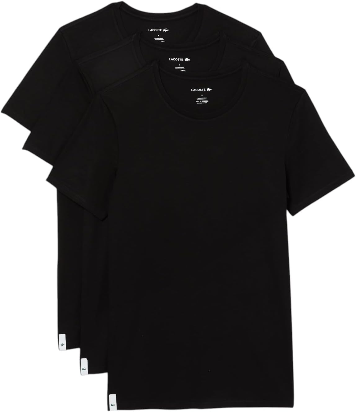 Lacoste Pack de 3 Playeras Cuello Redondo