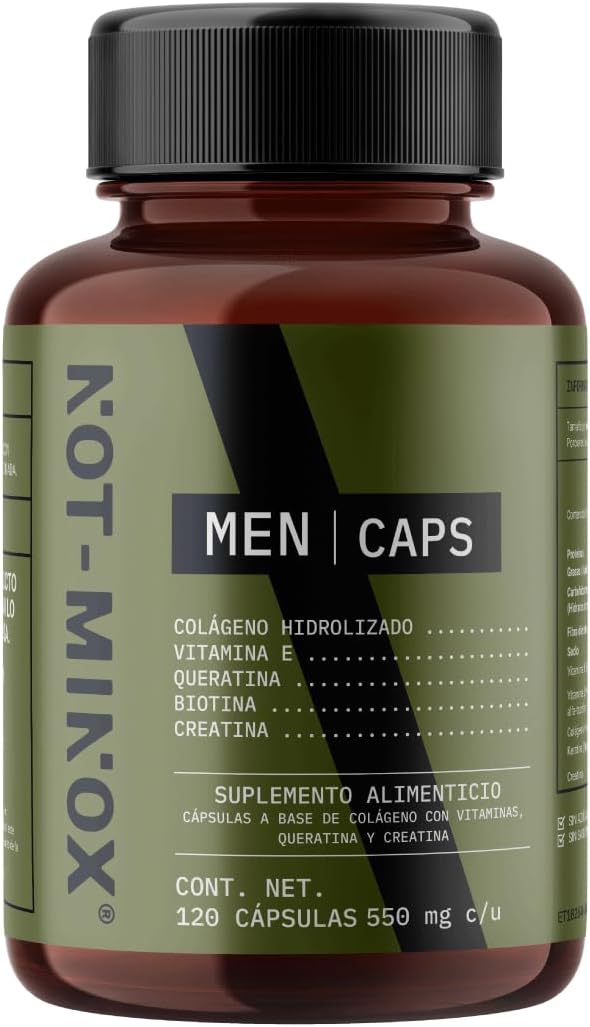 Men Caps para Crecimiento de Cabello, Barba y Bigote