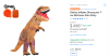 ML: Disfraz Inflable Dinosaurio T-rex