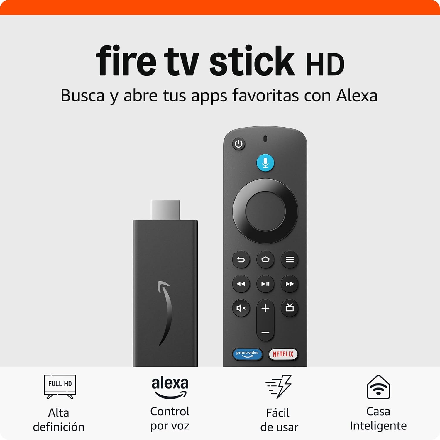 Amazon Fire TV Stick HD (modelo más reciente)