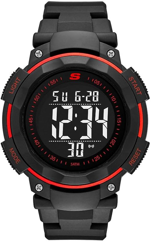 Amazon: Skechers Ruhland – Reloj digital deportivo de cuarzo