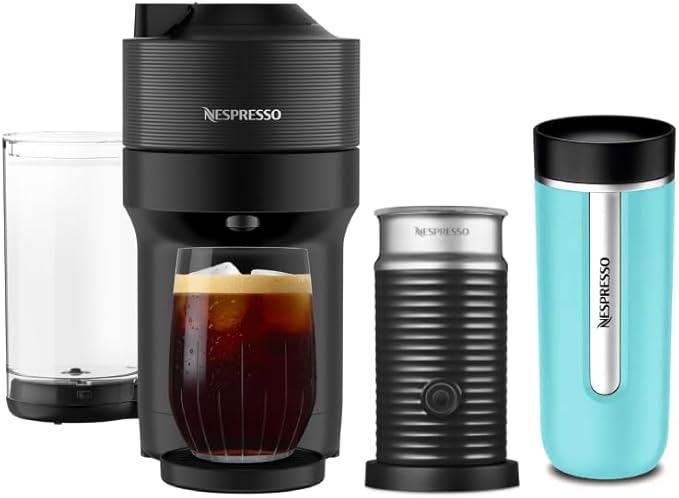 Nespresso Cafetera Vertuo Pop, con Espumador | 15 MSI
