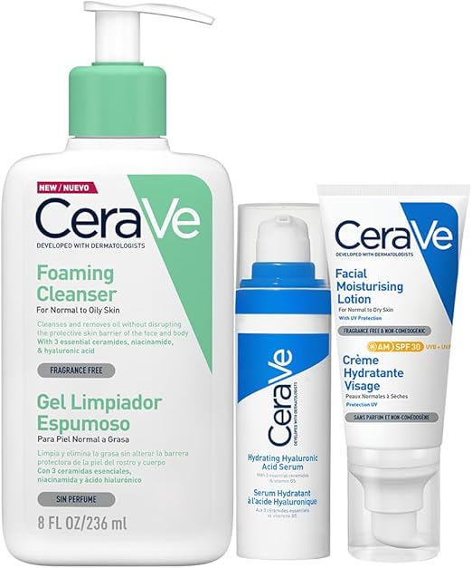 CeraVe Rutina facial: Limpia, hidrata y protege | 3 MSI
