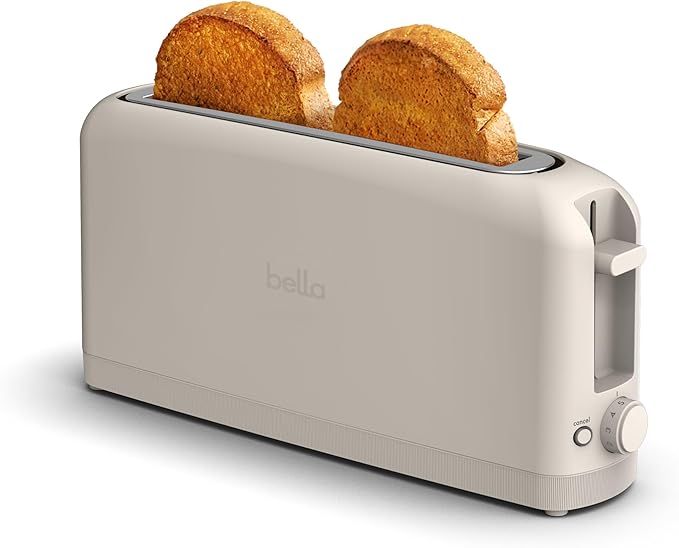Bella tostador delgada de 2 rebanadas