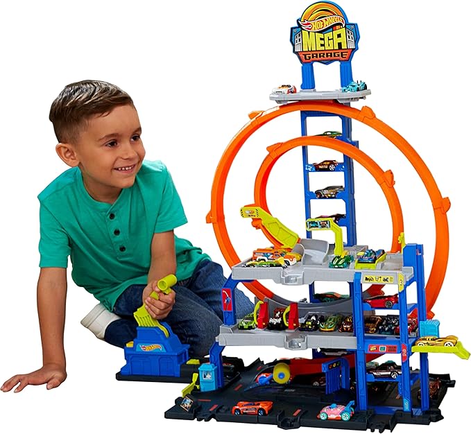 Hot Wheels City Pista de Juguete Mega Garage|15 MSI