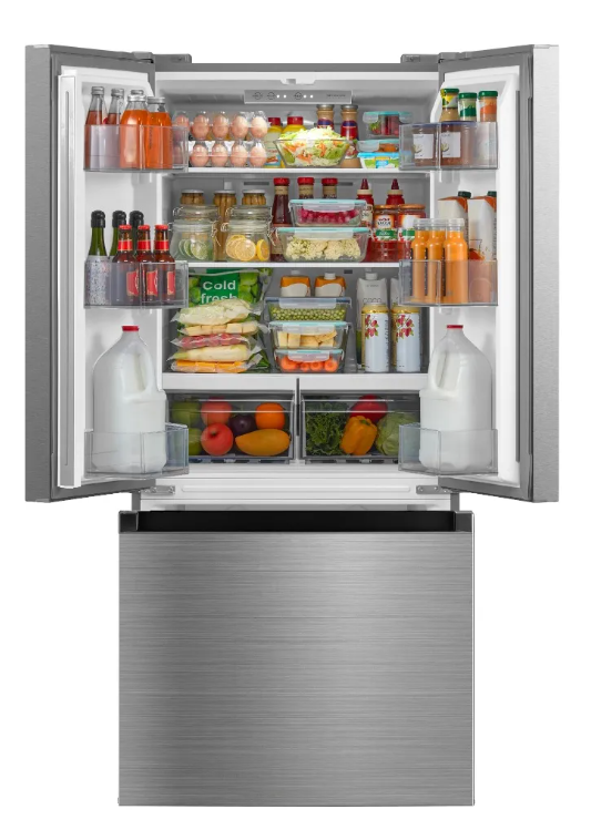 Refrigerador Midea French Door Plus Inverter Bru Steel 19