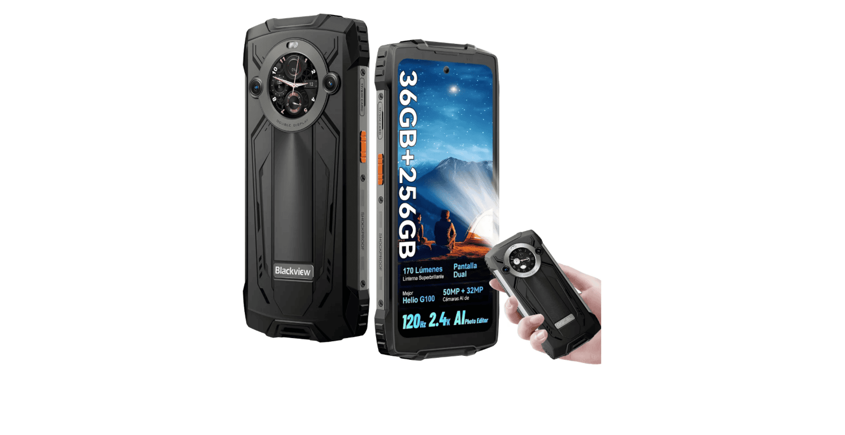 Celular de uso rudo Blackview BV8200 12GB RAM 256GB