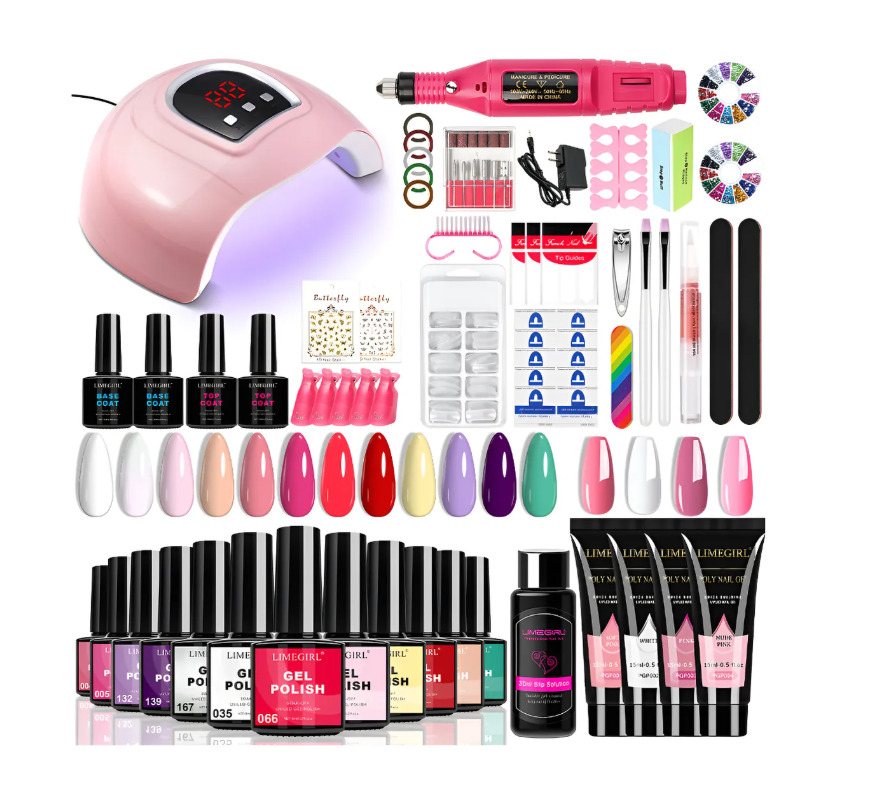Polygel Kit + Lámpara LED UV para Uñas