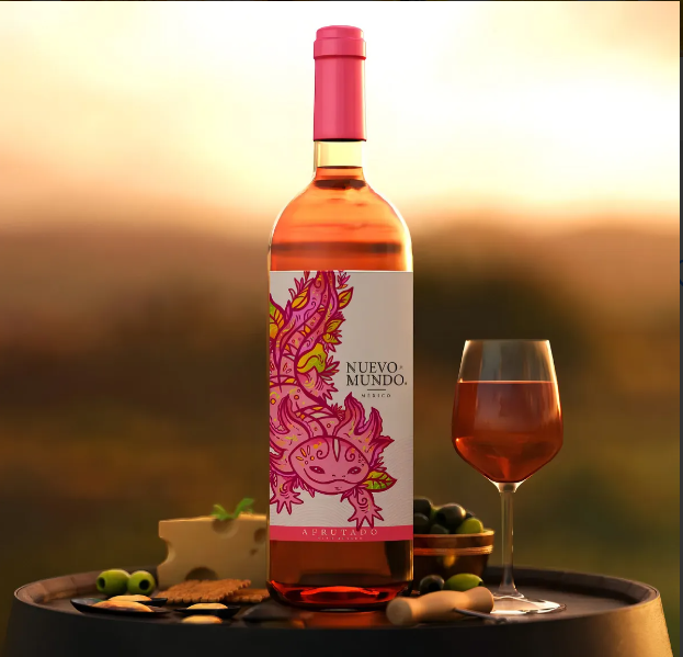Vino Rosado Afrutado Y Dulce «Nuevo Mundo» de México 750ml