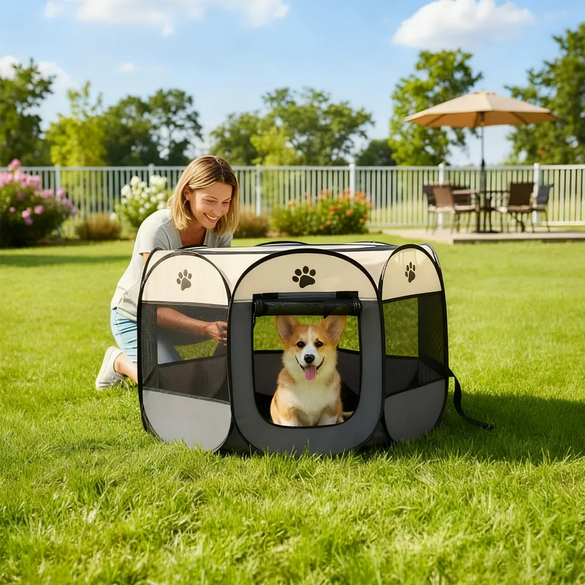 ML: Corral para Perros Plegable