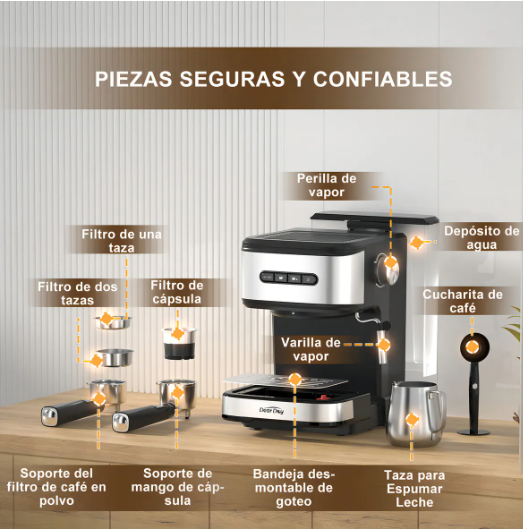 DEAR DAY Máquina de Café Espresso de Alta Calidad