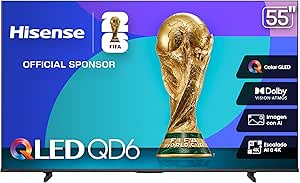 Hisense Television (Modelo 2025) 55″ | 15 MSI