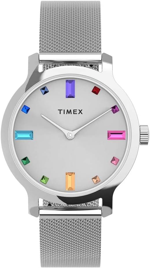Timex Reloj mecánico de viento para mujer, 31 mm