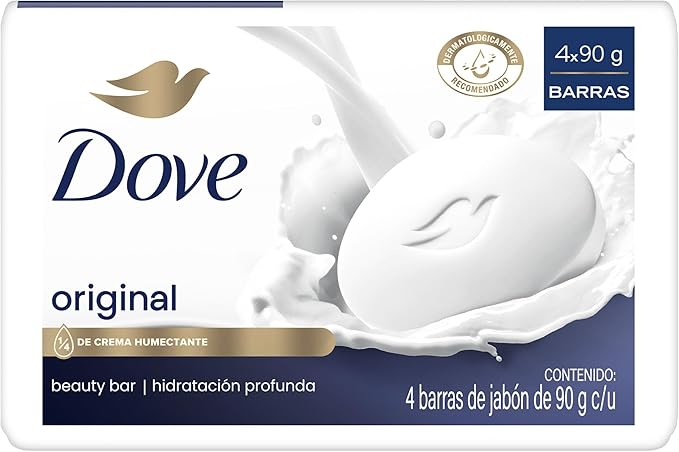 Dove Jabón 4 piezas de 90g