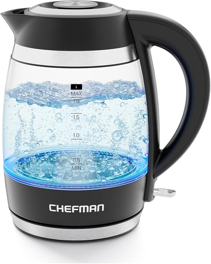 Chefman Hervidor eléctrico para agua hirviendo, 1.8L