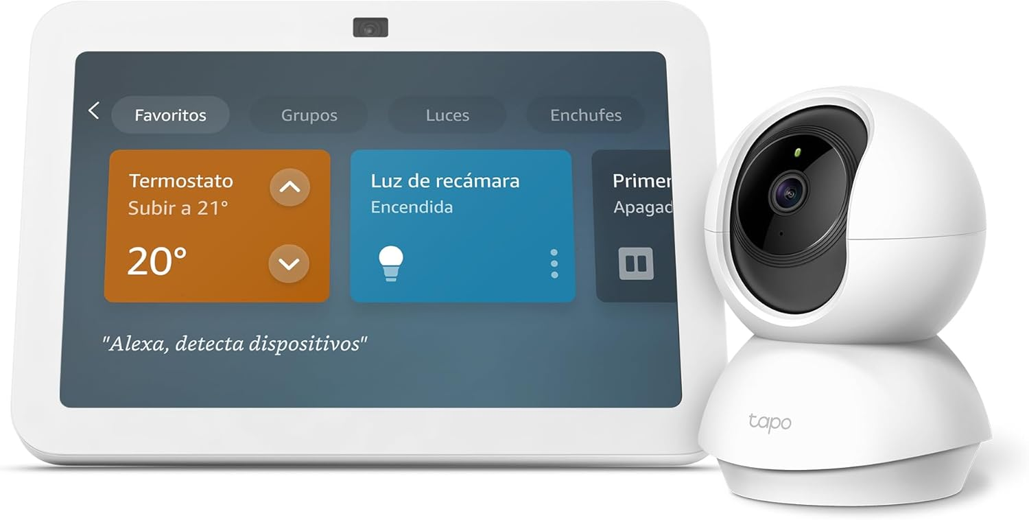Nuevo Echo Show 5 (Azul claro) con Tapo TP-Link TC70