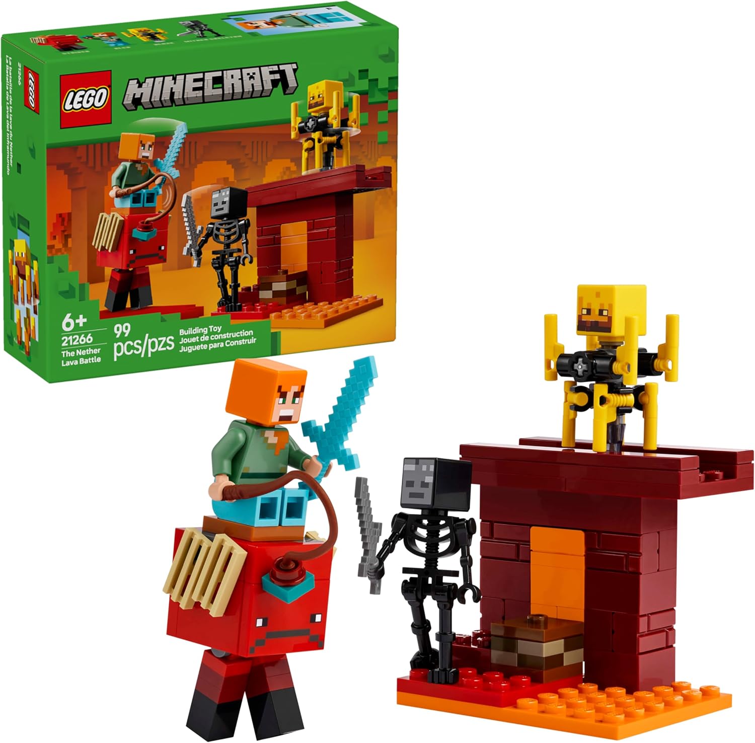 LEGO® Minecraft® La Batalla de Lava del Inframundo
