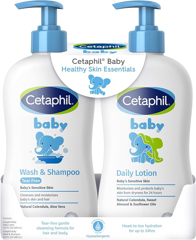 Cetaphil – Baby Wash Shampoo + Daily Lotion Pack 2