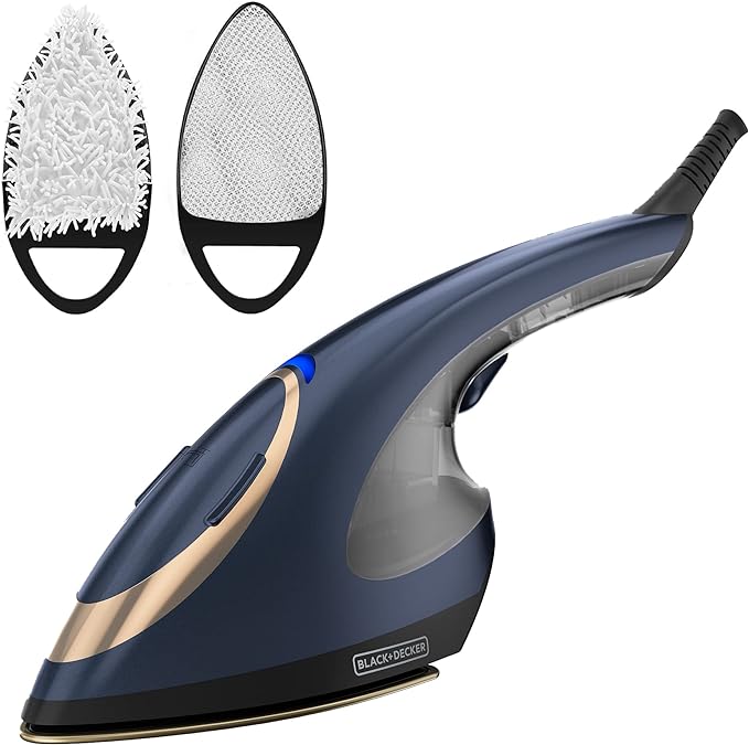 Black+Decker Plancha y Vaporizador Vertical 2 en 1