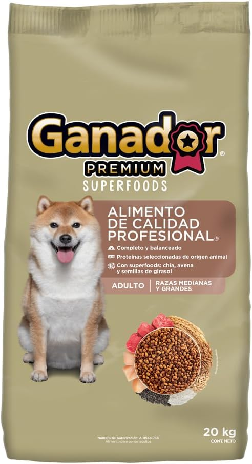 Ganador Premium Superfoods Razas Medianas y Grandes 20kg