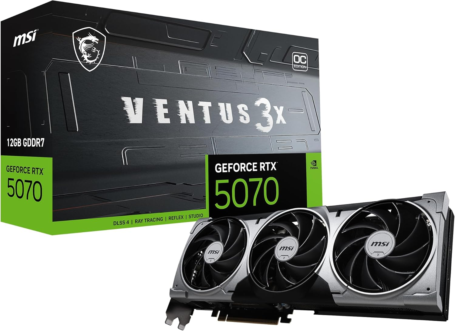 MSI Gaming RTX 5070 12G Ventus 3X OC-12 GB GDDR7