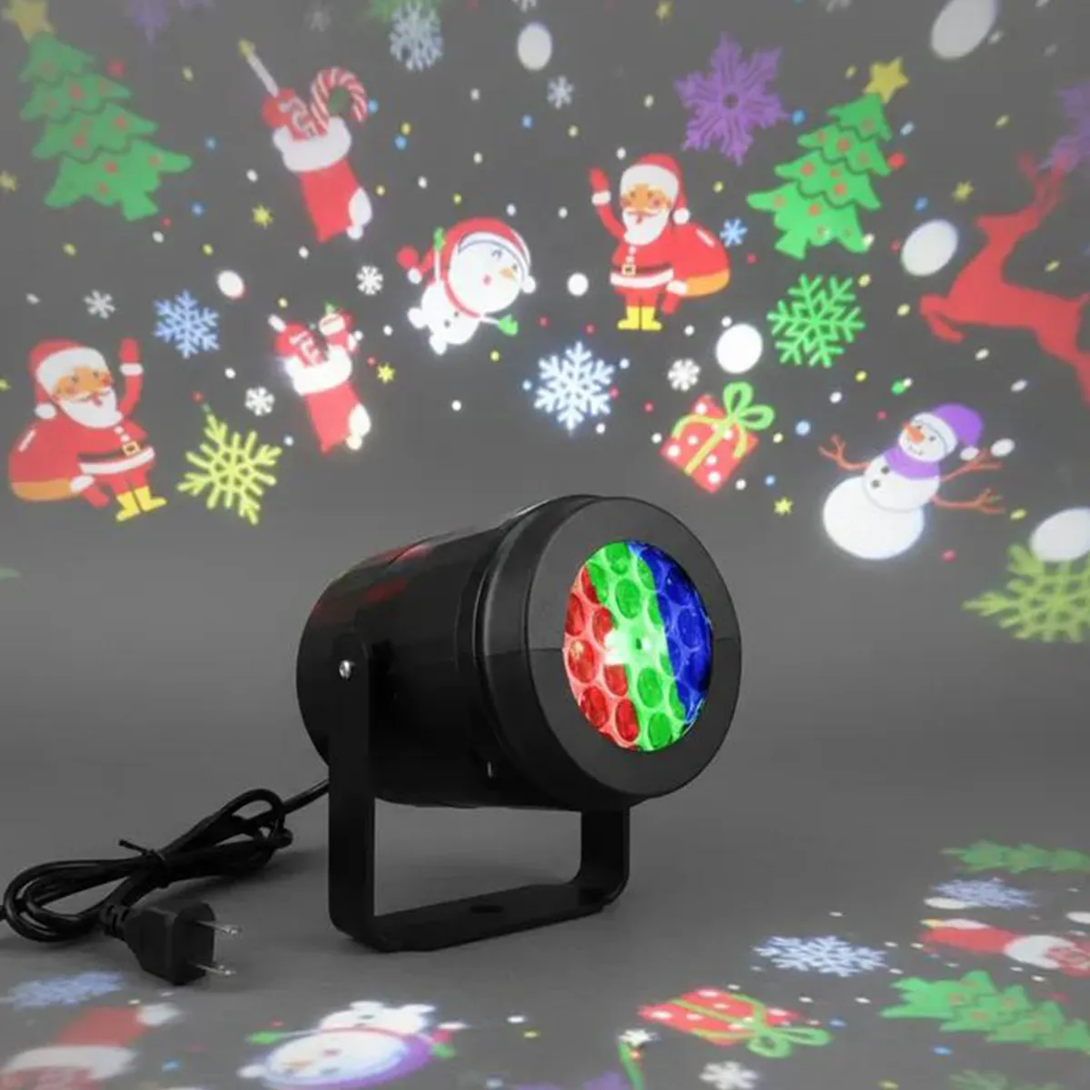 Proyector de luces navideñas con 16 patrones