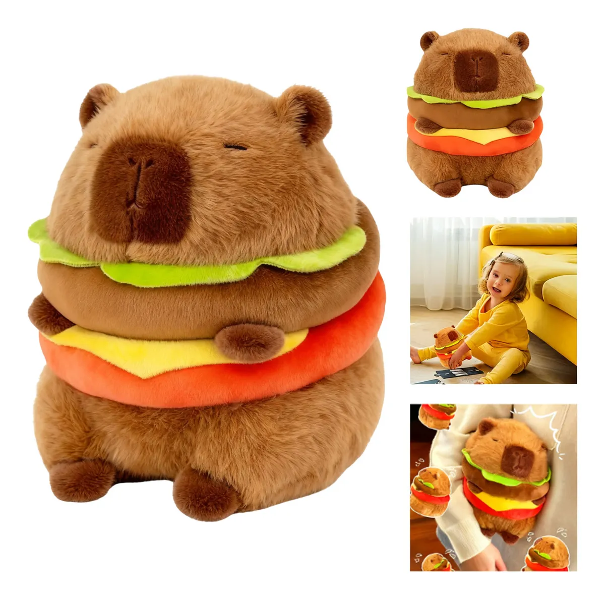 Peluche Capibara Hamburguesa