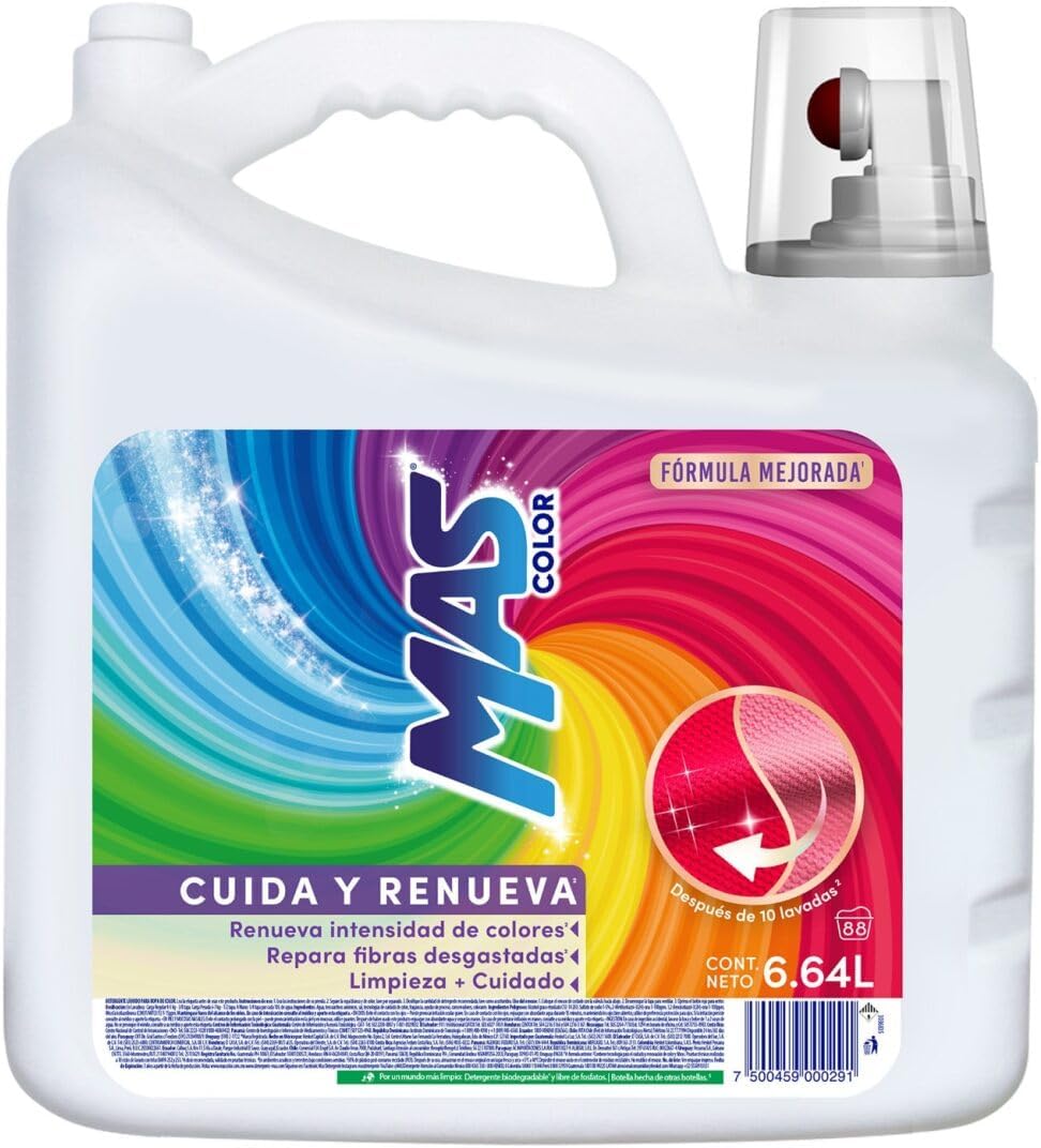 Mas Color Detergente Líquido 6.64L